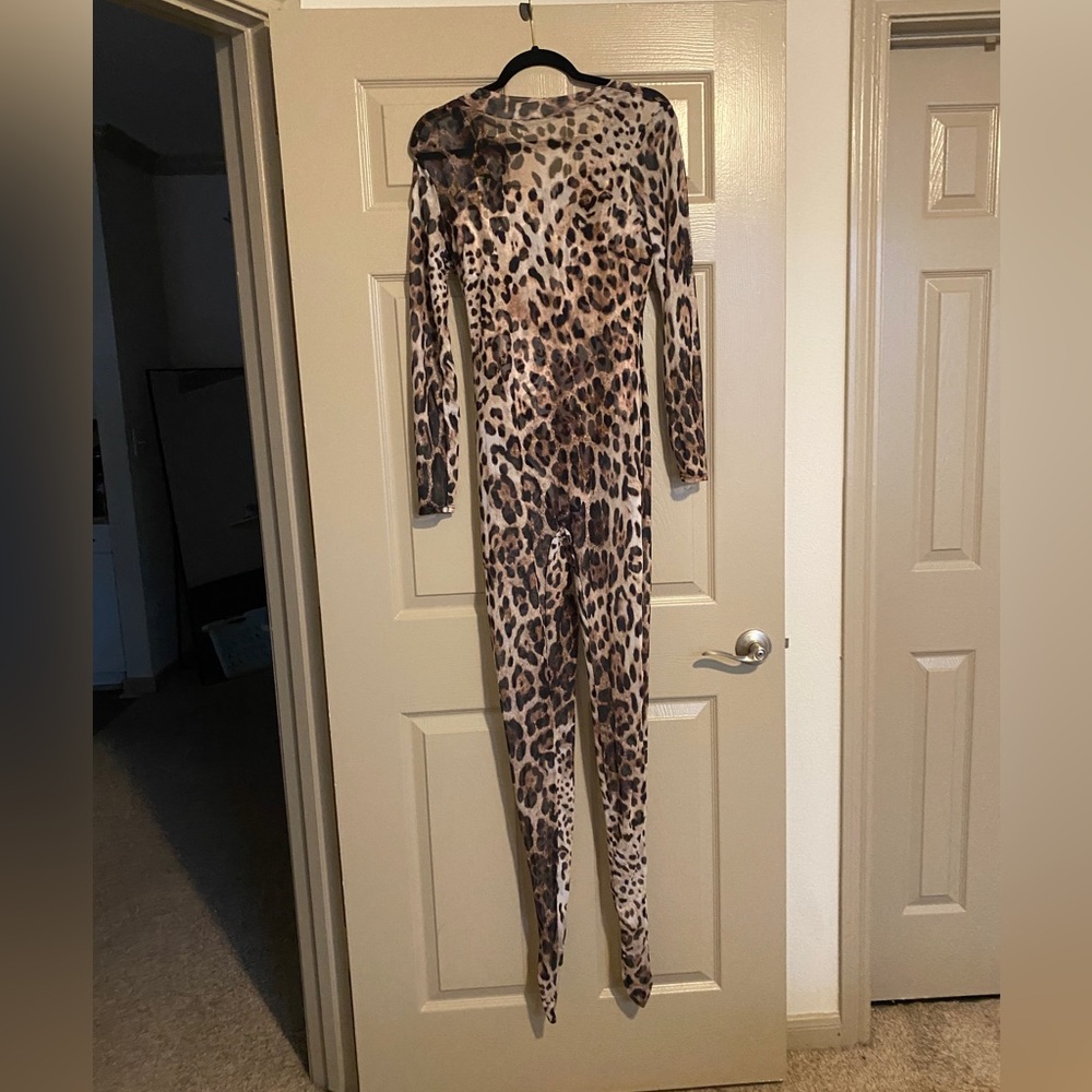 2 piece Leopard Jumpsuit.
